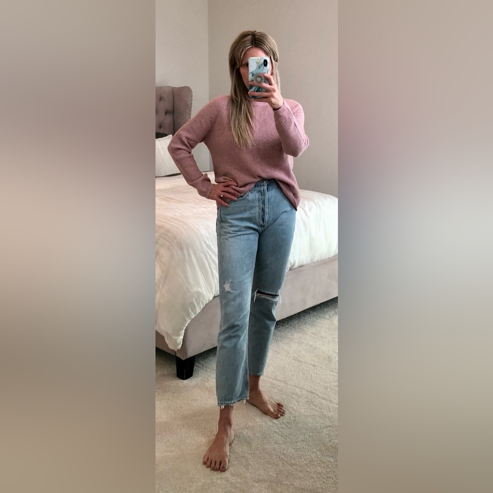 Women’s Tahari Blush Melange Sweater Size Small. Never Worn/NWT. Originally $88.